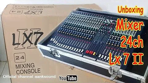 Unboxing mixer soundcraft lx7ii
