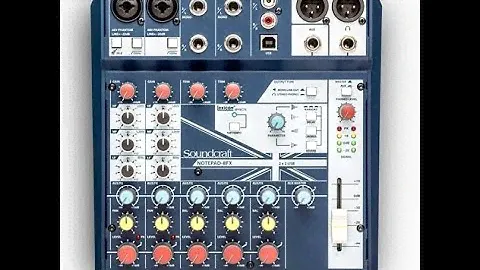 Soundcraft Notepad 8 FX Table de mixage, impression et petite demo (FR)