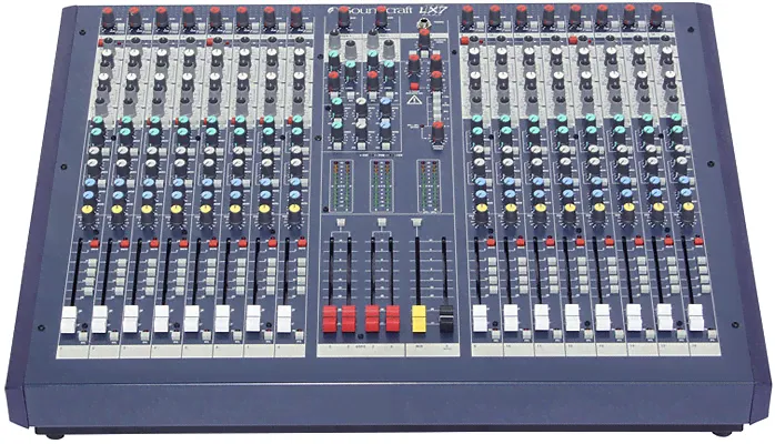 Soundcraft LX7ii-16 Soundcraft LX7ii-16 микшер 16 моно, 2 стерео (на поворотной ручке), 6 Aux, 4 подгруппы