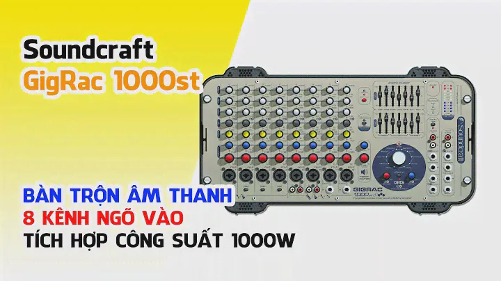 SOUNDCRAFT GIGRAC 1000st (NHẬP USA) // MIXER 8 KÊNH LIỀN CÔNG SUẤT 1000W