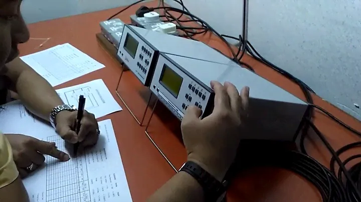 Testing frequency run mixer soundcraft EPM 6 with LINDOS