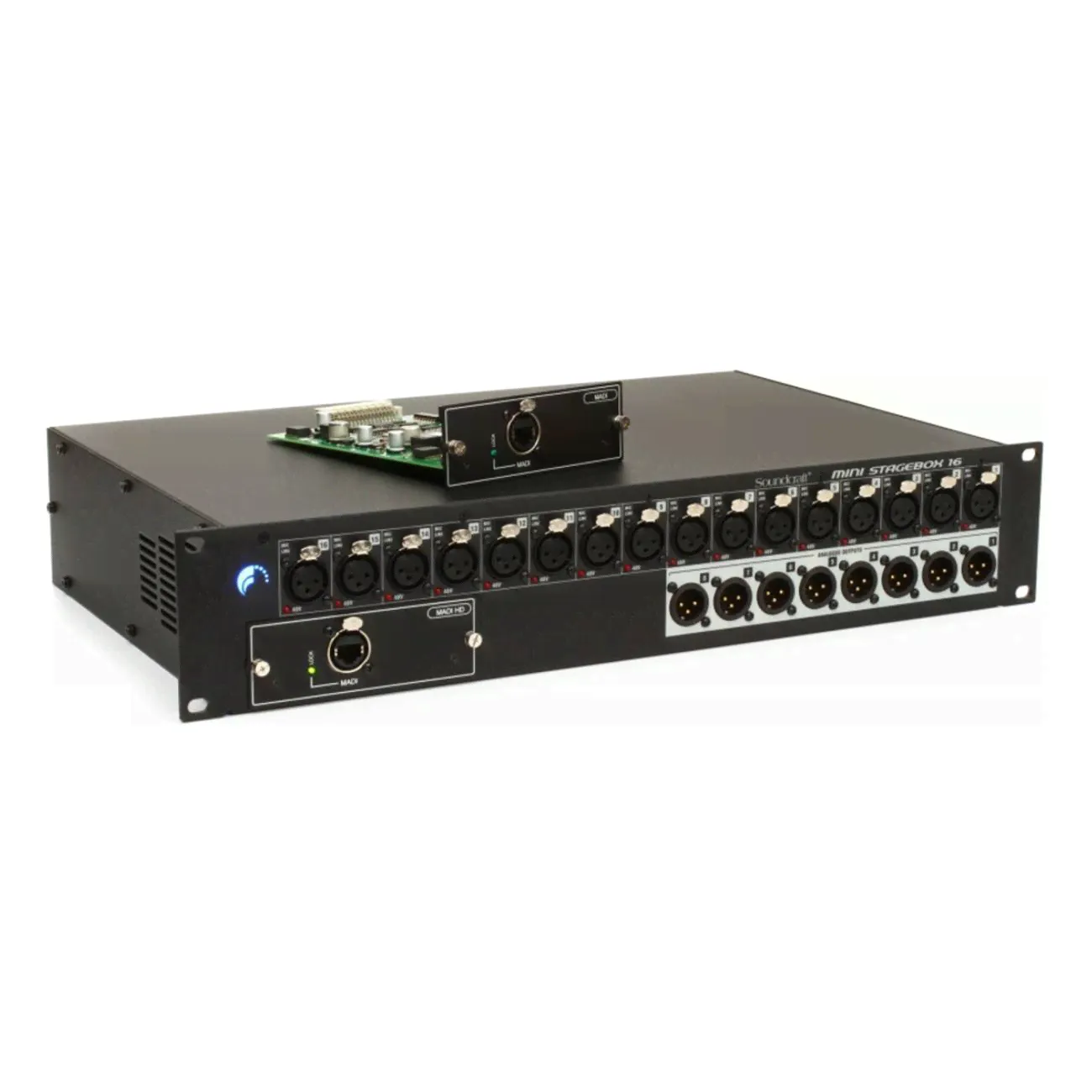 Soundcraft MSB16R-Cat5 коммутационный рэк (2U) для серии Vi, Si-0