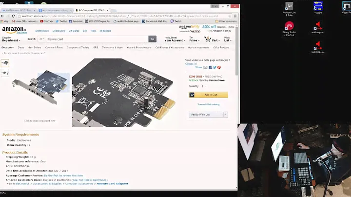 Добавление карты Firewire для вашего аудиоинтерфейса 02 — Выбор правильной карты TI для предотвращения отключений