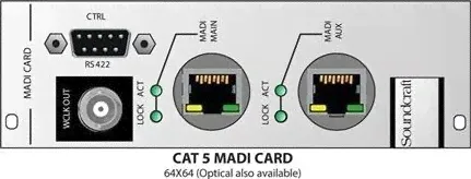 Soundcraft Compact Stage Box CSB Cat 5 MADI HD Card | А949.049232-01.В-0