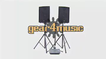 600W 15" Passive PA System with Powered Mixer, Mic and Stands