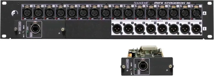 Пассивные микшеры Soundcraft MSB16-Cat5 MINI STAGEBOX 16 (2U)-0