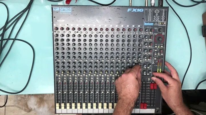 Teste básico Mesa de Som Soundcraft spirit fx16