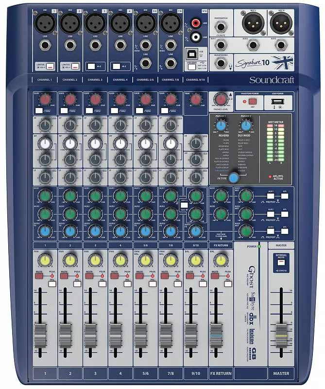 Soundcraft Signature 10 аналоговый микшерный пульт-0