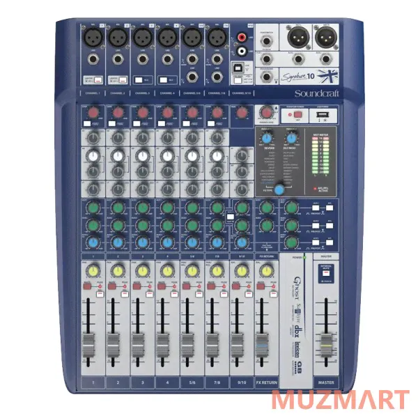 Soundcraft Signature 10 Аналоговый 10-канальный компактный микшер-0