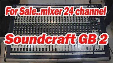 Cek mixer Soundcraft GB 2-24 second..Angkasa Pro Sound System | Jual Beli Alat Sound System Bekas |