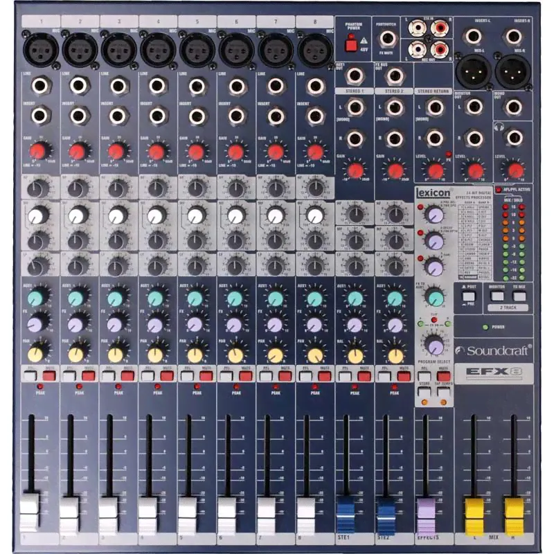 Отзывы: Микшер Soundcraft EFX8-0