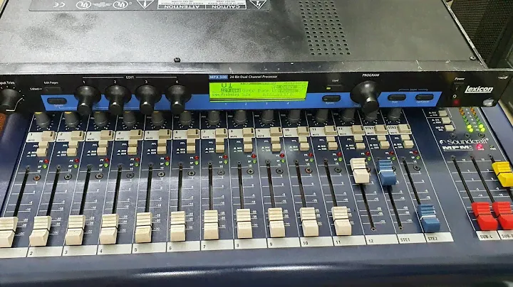 effects bãi rời lexicon mpx 500 ghép với mixer soundcraft mpmi 12 bộ tạo vang chuyên nghiệp